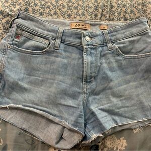 Ariat Light Blue Denim Jean Shorts Size 29